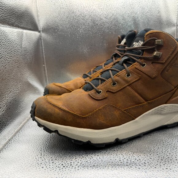 Size 12 The North‎ Face Vals II Mid Brown Mens Leather Waterproof Hiking Boots main image 9